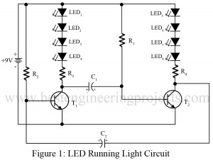 running light led circuit