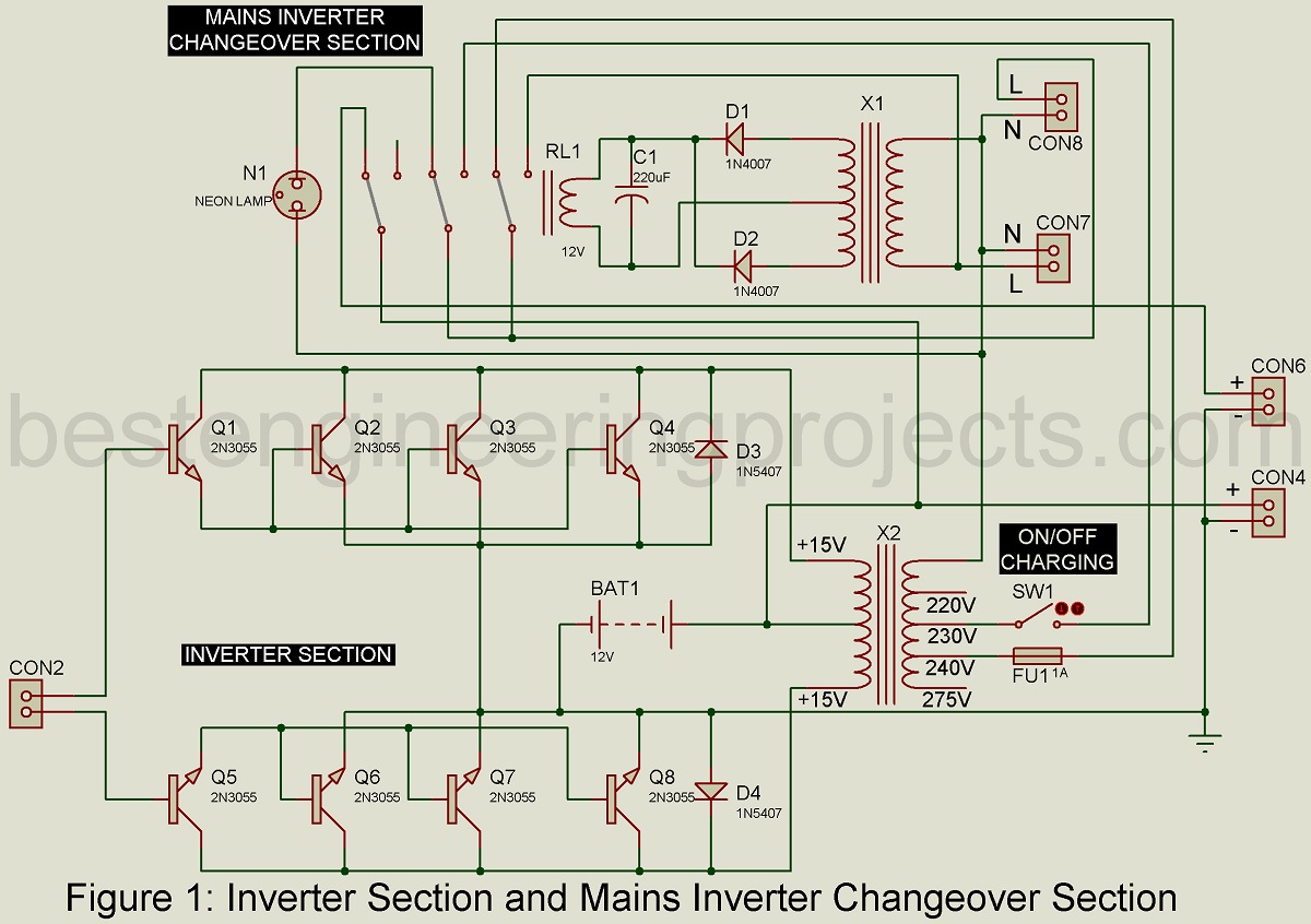 Offline UPS Circuit - Engineering Projects