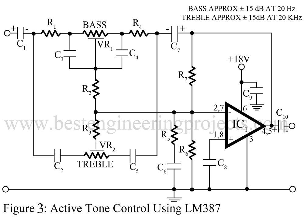 Tone Control Circuit (Active and passive) Engineering Projects