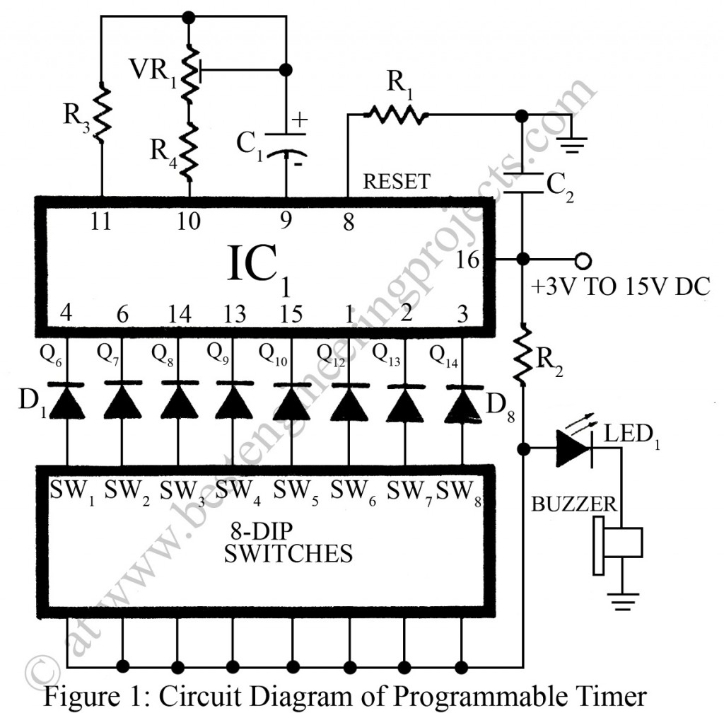 circuit diagram of programmable timer