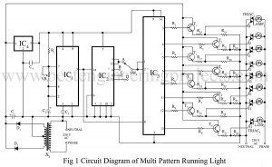 circuit diagram of multi pattern running light