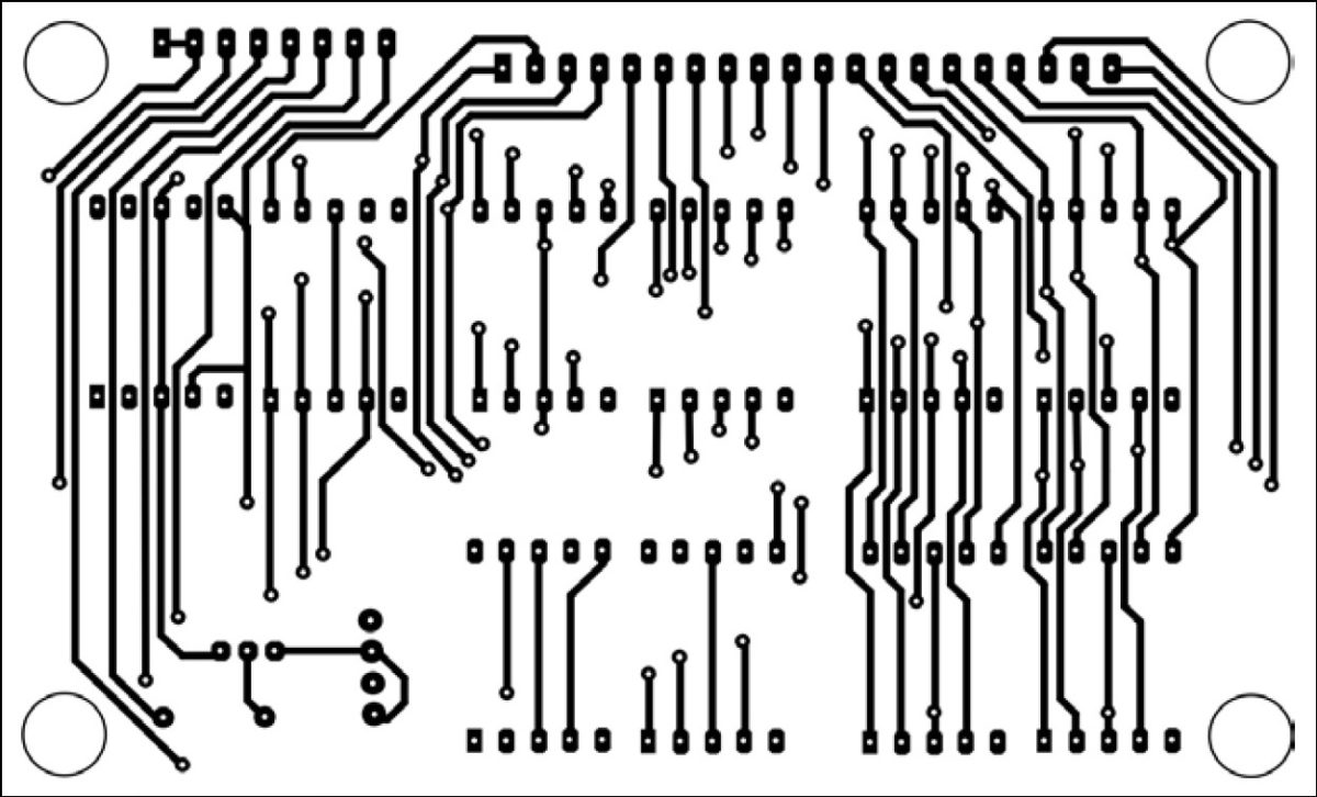 PCB design of display ofdigital clock with second and alarm with time