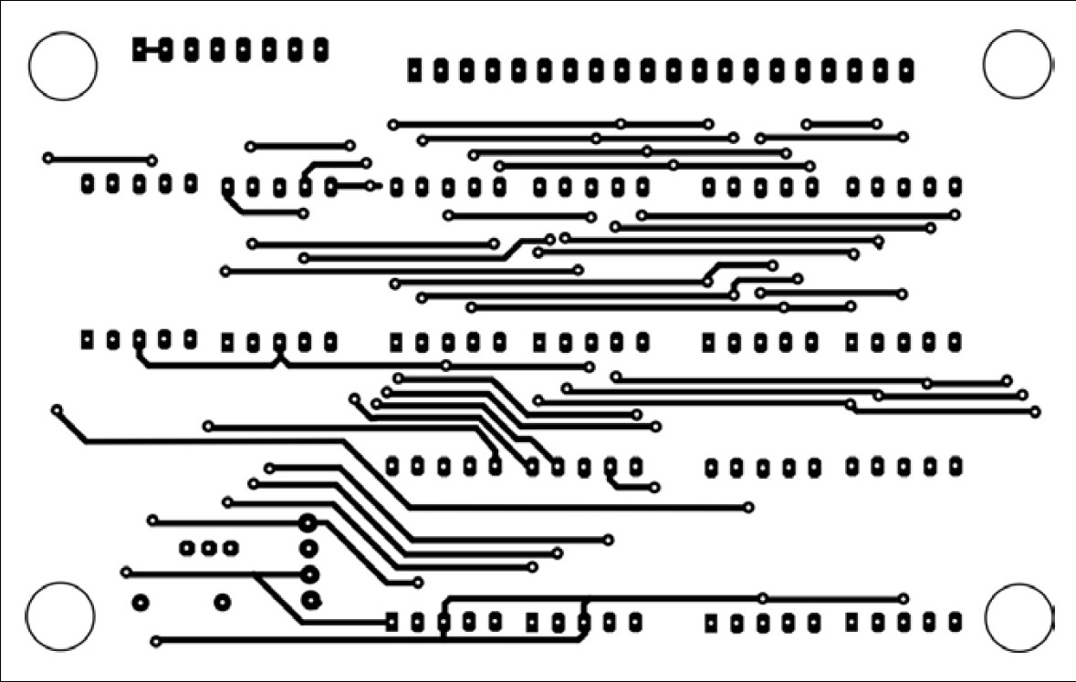 PCB design of display ofdigital clock with second and alarm with time1