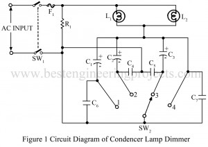 circuit diagram of lamp dimmer