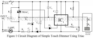 simple touch dimmer using triac