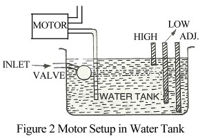 water tank motor setup