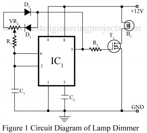 circuit diagram of dome lamp dimmer