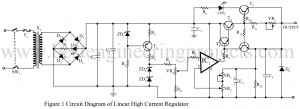 linear high current regulator circuit