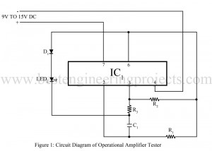 circuit diagram of operation amplifier tester