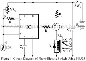 photoelectric switch using ne555