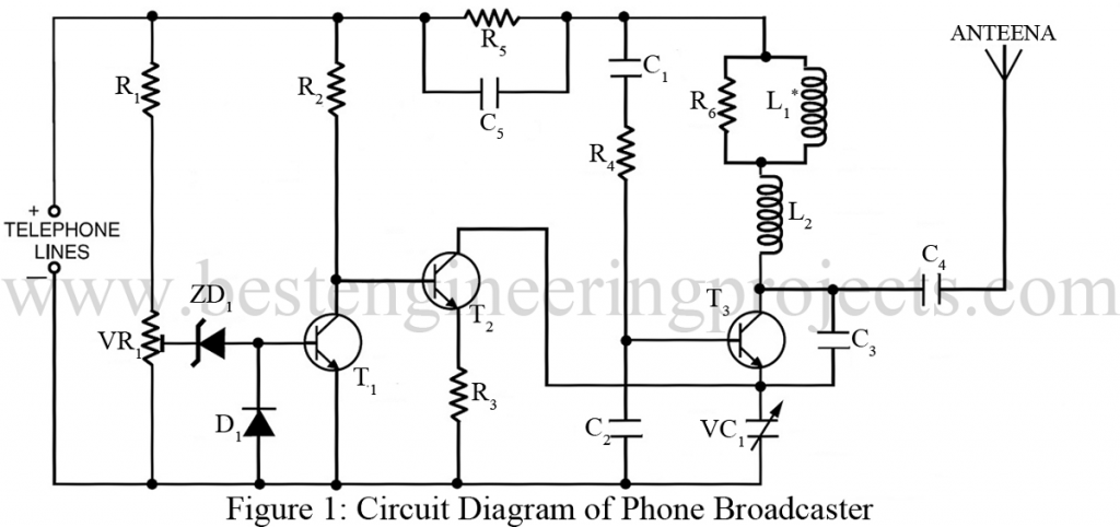 phone broadcaster circuit