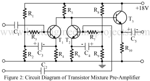 audio mixture circuit using bc148b