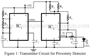 transmitter circuit for proximity detector