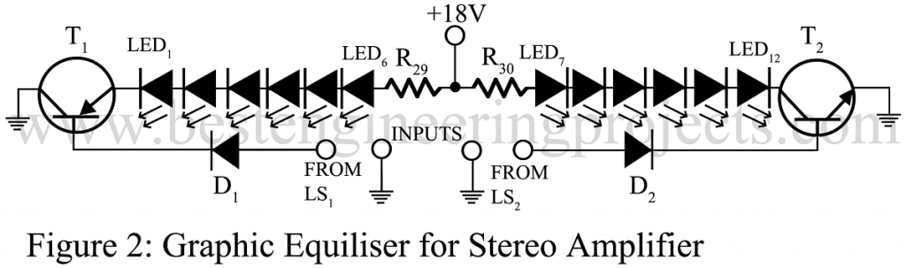 graphic equiliser for stereo amplifier