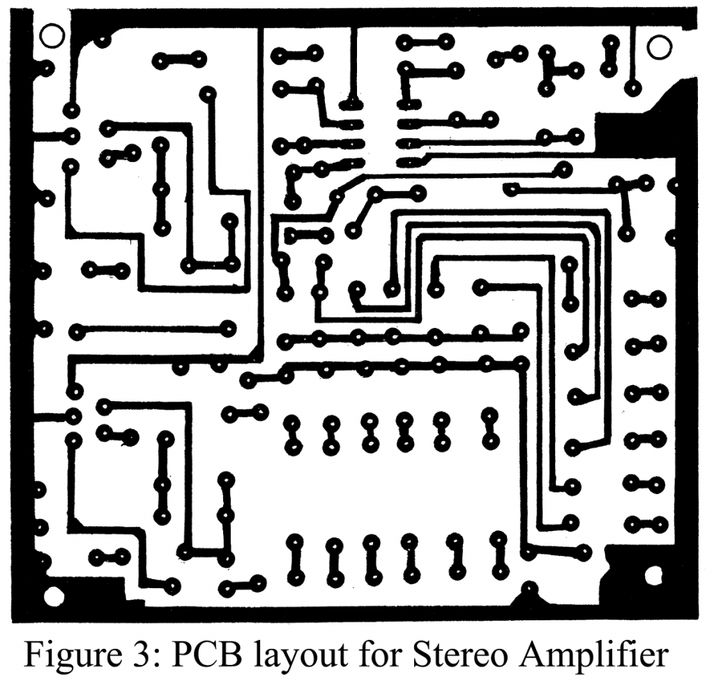 pcb design for stereo amplifier