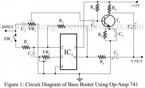 circuit diagram of bass booster