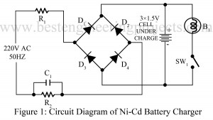 circuit diagram of ni-cd battery charger