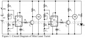 circuit diagram of mini laser turret