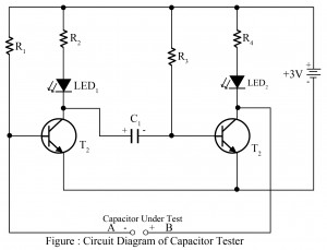 capacitor tester circuit diagram