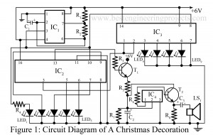 circuit diagram of Christmas decoration