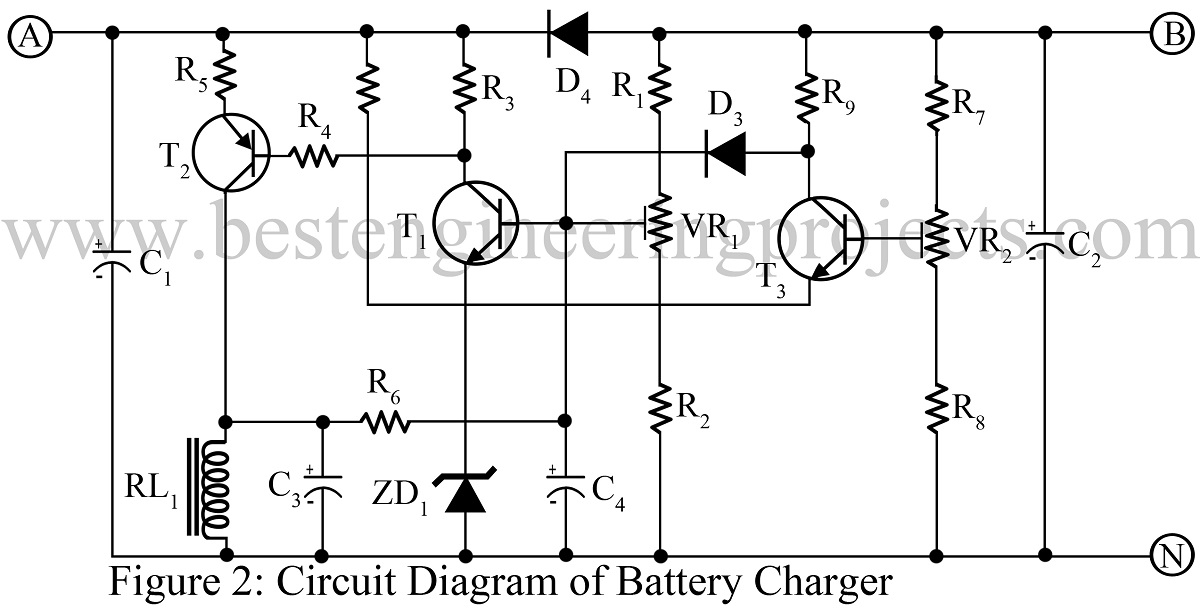 Introducir 73+ imagen 12v battery charger circuit with overcharge protection