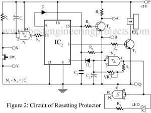 circuit diagram of resetting protector