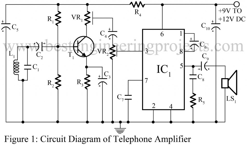 telephone amplifier circuit