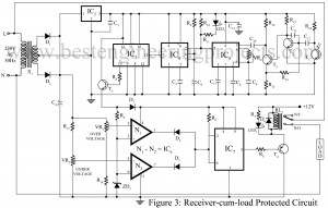 circuit diagram of load protector with remote switching facility