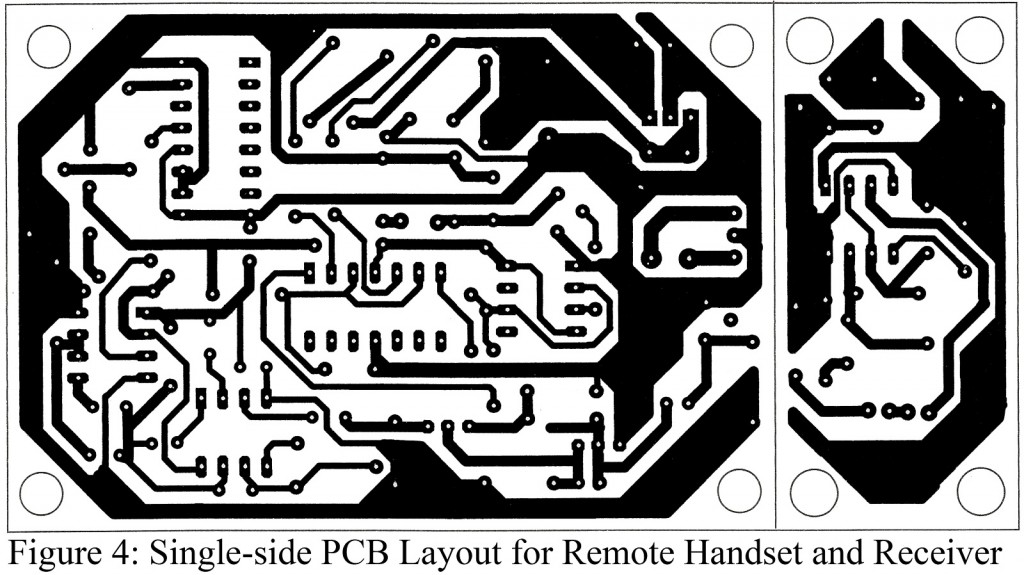 single-side combined pcb layout for the remote