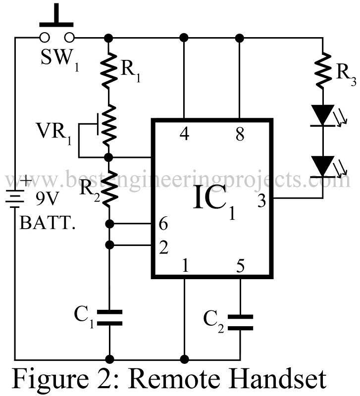 transmitter circuit of load protected