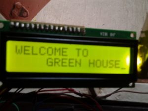 output of greenhouse automation system