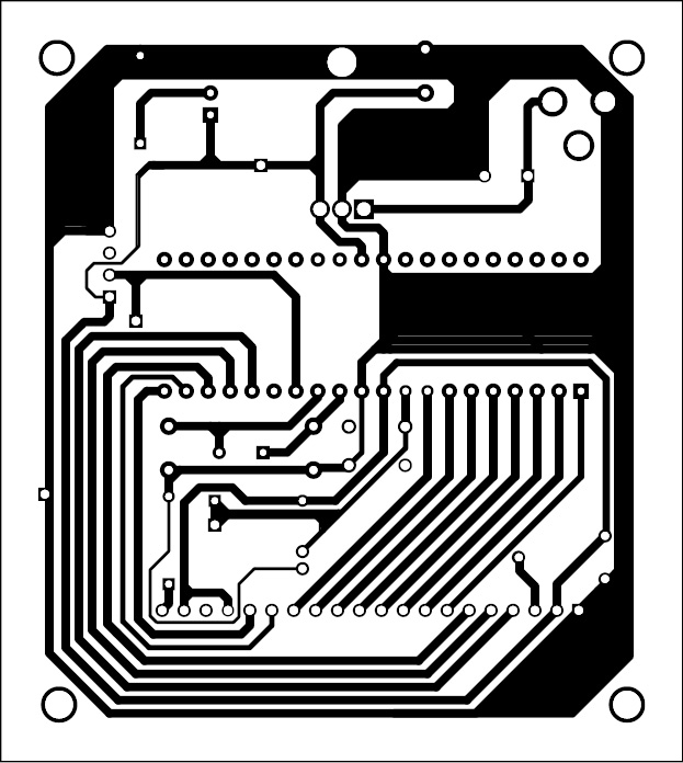 solder side PCB design of GPS navigator circuit