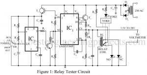 circuit diagram of relay tester