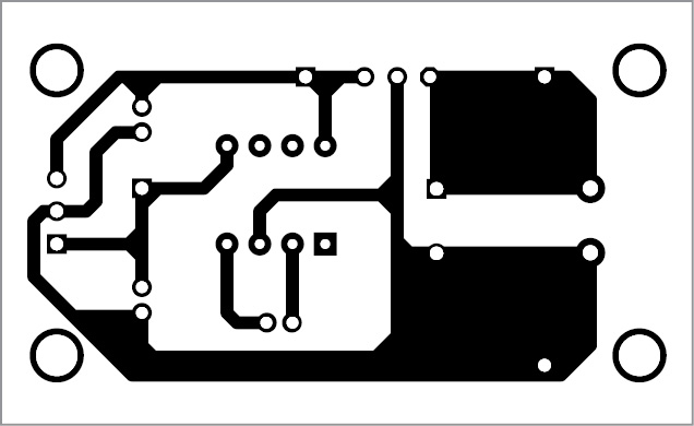 solder side pcb of dual polarity 5v from 9v battery