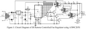 Infrared based Fan regulator circuit using AT89C2051