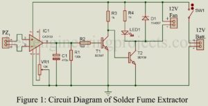 solder fume extractor circuit