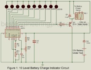 10 level battery charge indicator