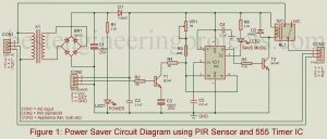 pir sensor based power saver circuit