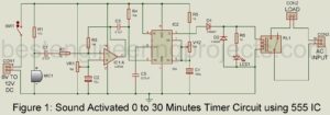 30 minutes timer circuit using 555