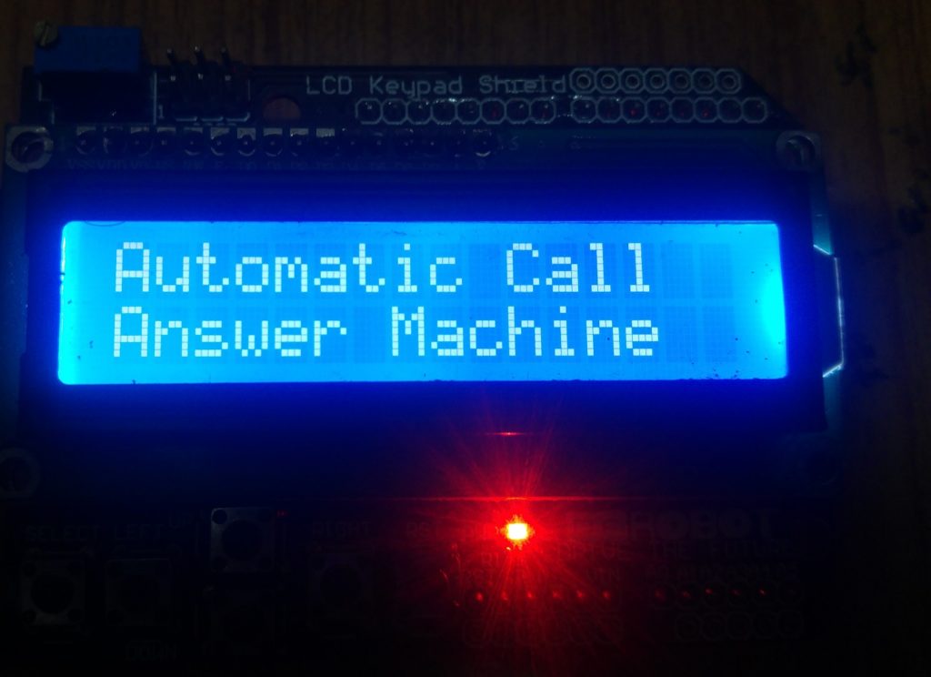 author prototype of automatic call answer machine