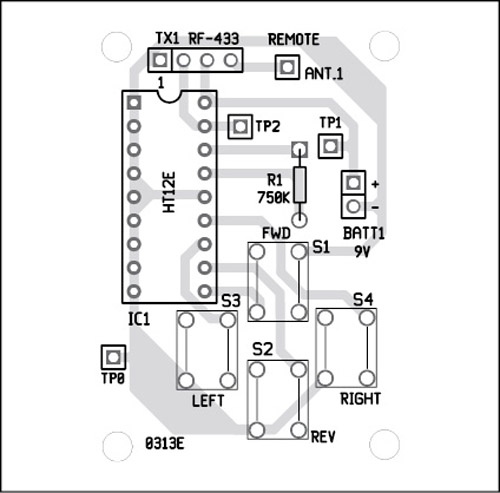 component side of transmitter circuit