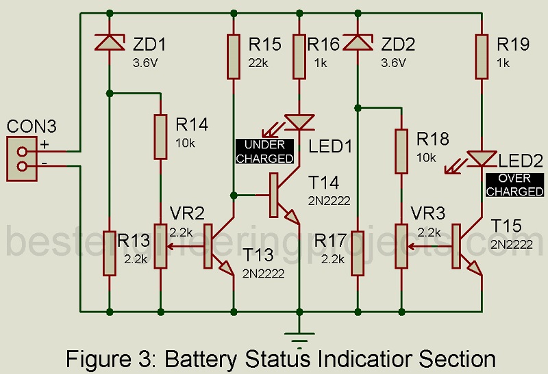 battery status indicator circuit