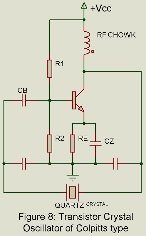 bjt crystal oscillator circuit