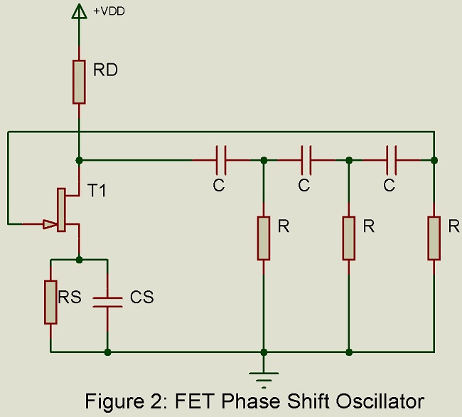 fet phase shift oscillator