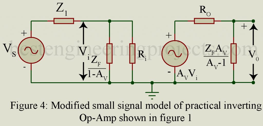 modified operational amplifier of small signal amplifier