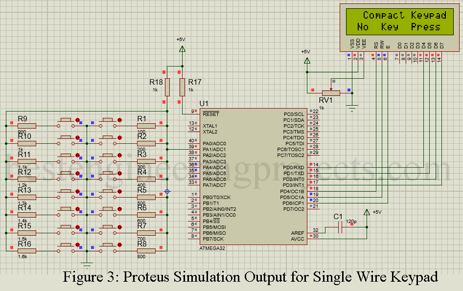 proteus simulation output 1