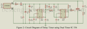 delay starter using 556 dual timer IC