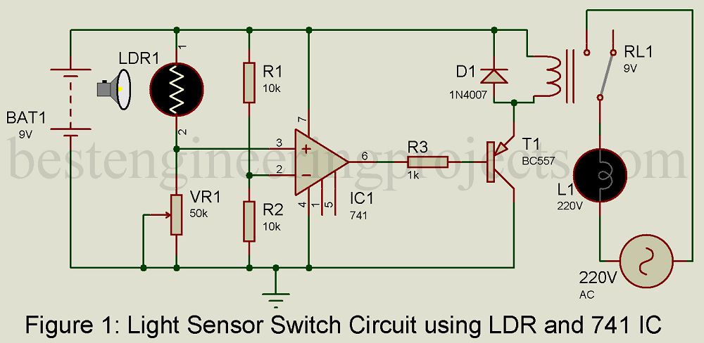 Ldr Sensor Circuit Diagram