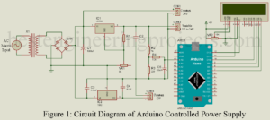 arduino controlled variable power supply circuit