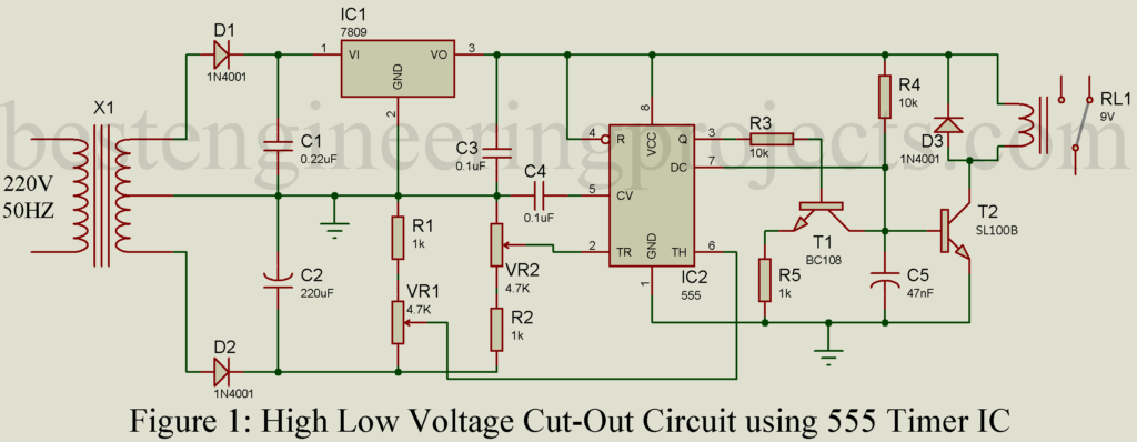 high low voltage cutout circuit